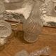 Full bottle bottles salt, pepper, mustard, oil and vinegar art deco