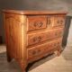 Louis XIV style commode in solid cherry wood.