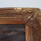 Oil painting - reproduction of Monet's Impression, rising sun