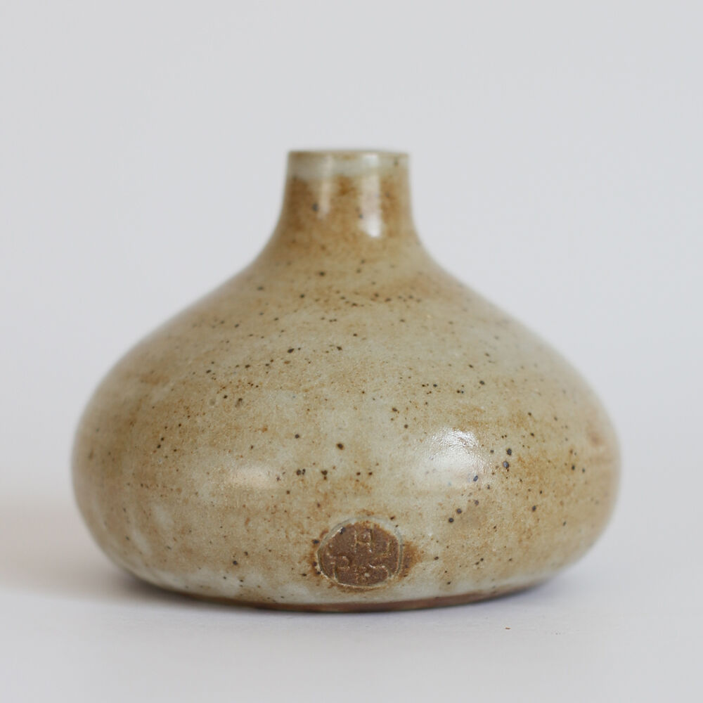 Signed sandstone vase