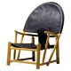Piero Palange - G23 "Hoop" chair in Saddle black leather