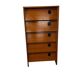 Vintage wooden shoe cabinet / drop-leaf cabinet