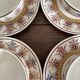 Tea cups and saucers in Sarreguemines ironstone "Derby"
