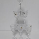 Polish crystal wine glasses 90s