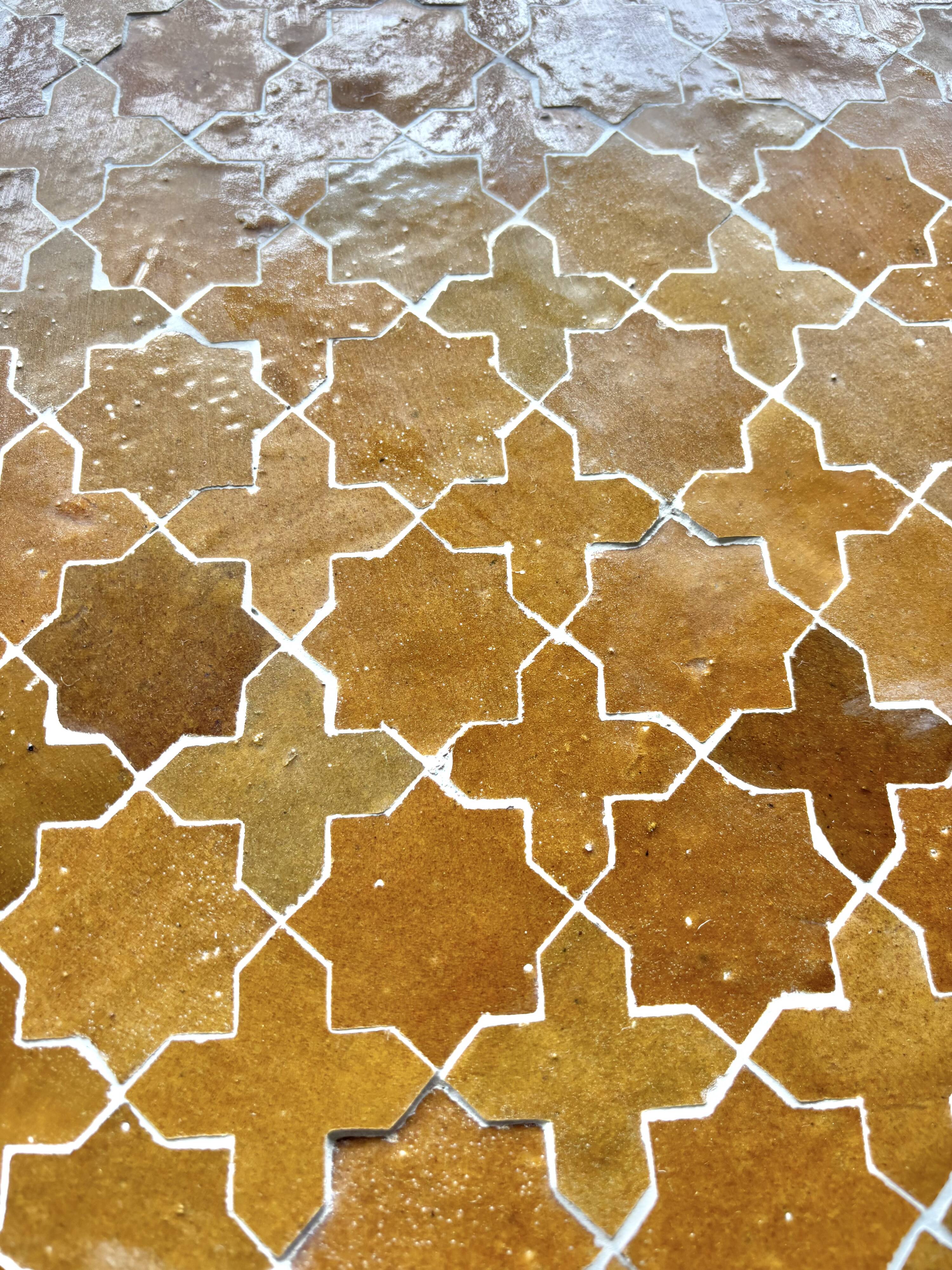 handmade zellige coffee table Moroccan craftsmanship