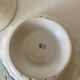 Pair of small faceted bowls with cow illustrations from the 40s and 50s