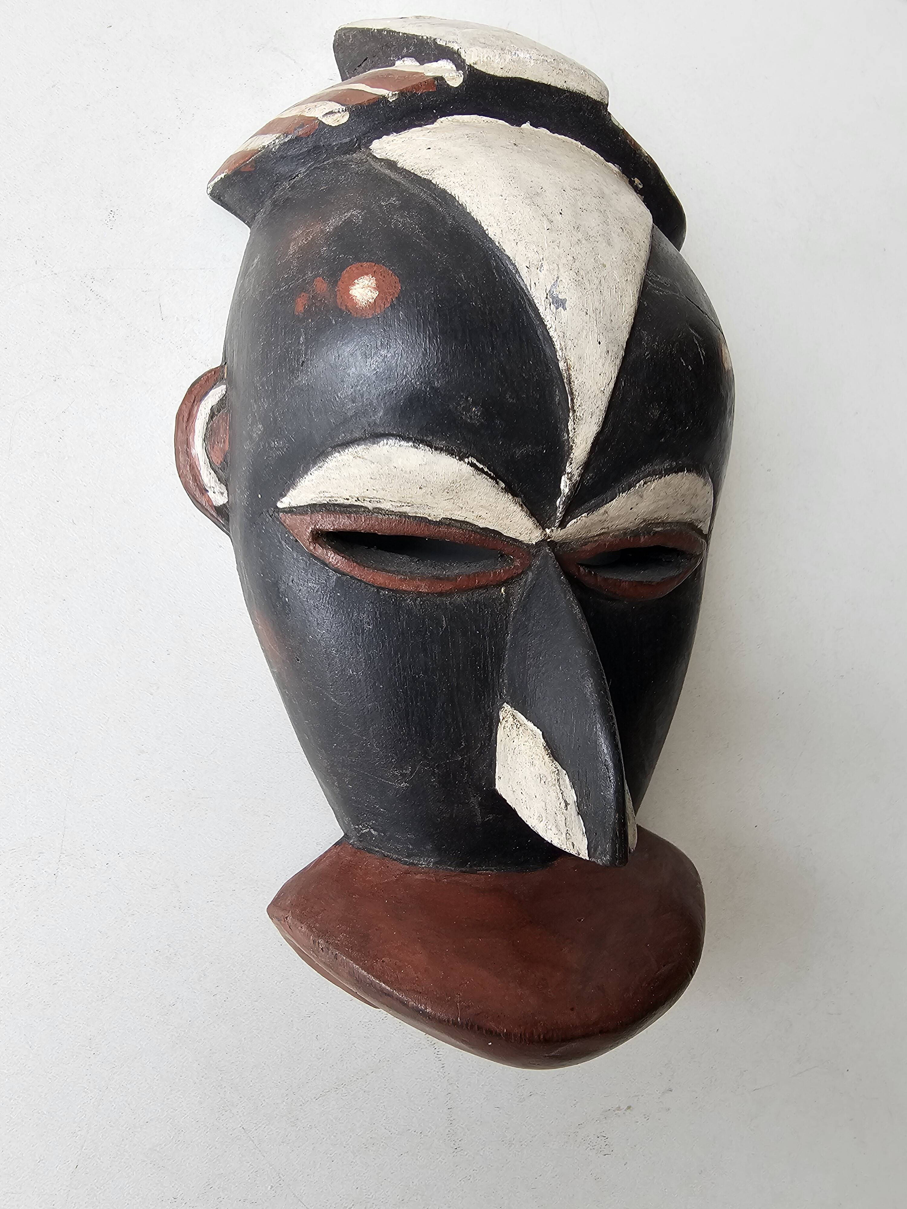 Small African wall mask Galoa Gabon 22cm - Tribal African art