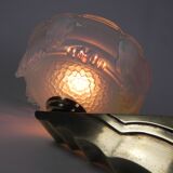 Art Deco wall lamp in opalescent glass, 1930s