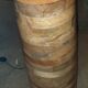Design column floor lamp in mango wood