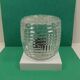 Glass wall or ceiling lamp and plastic base