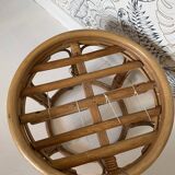 Rattan pouf