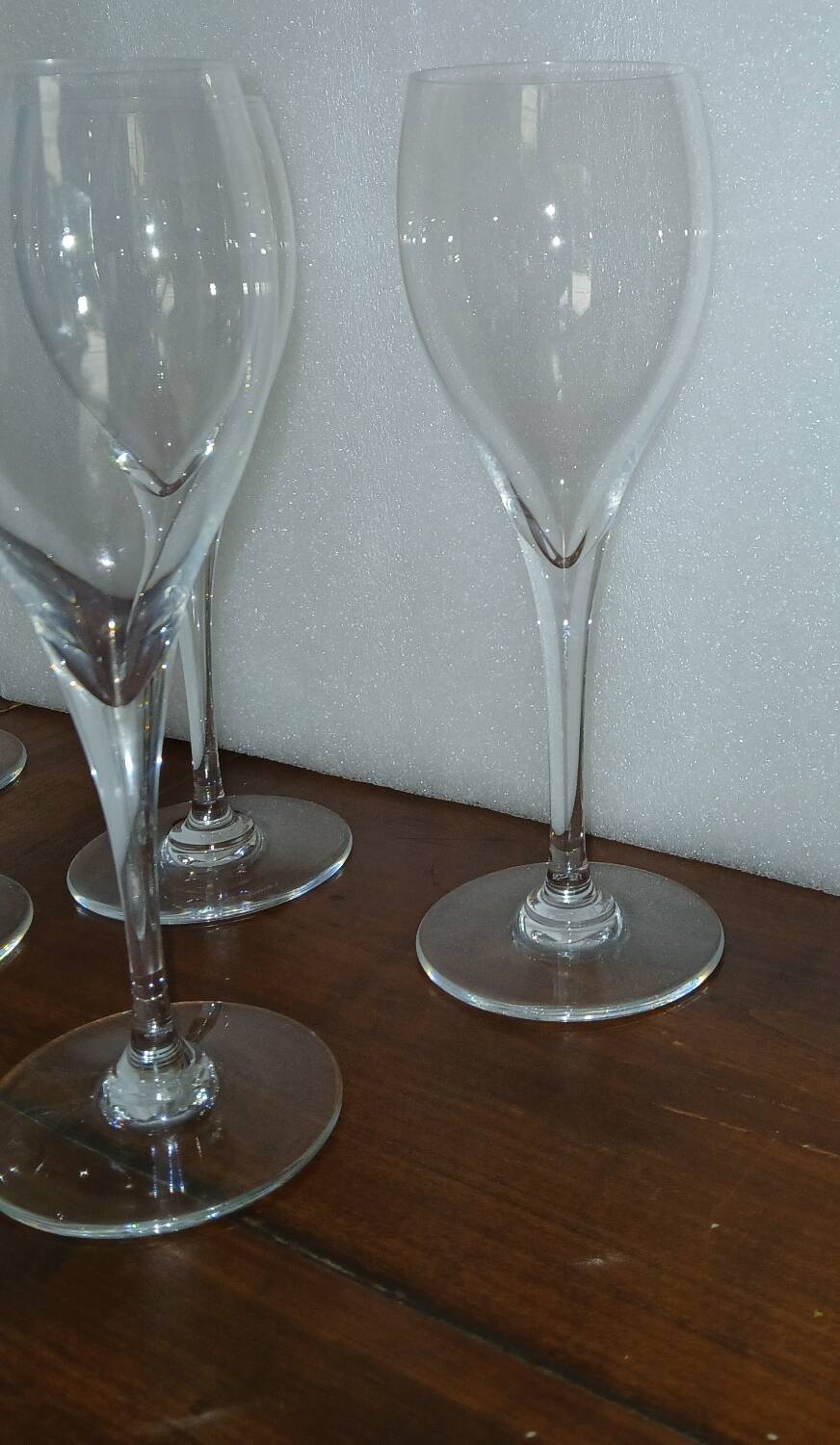 8 Baccarat water glasses signed Saint Remy model