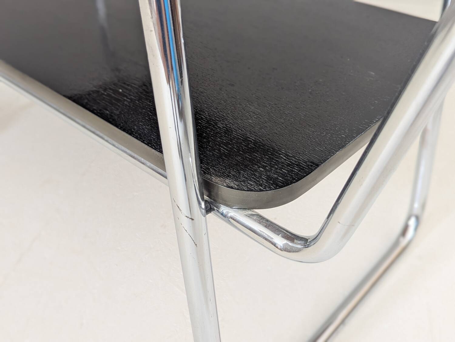 Bauhaus Tubular Steel Serving Cart by Robert Slezák, 1930s