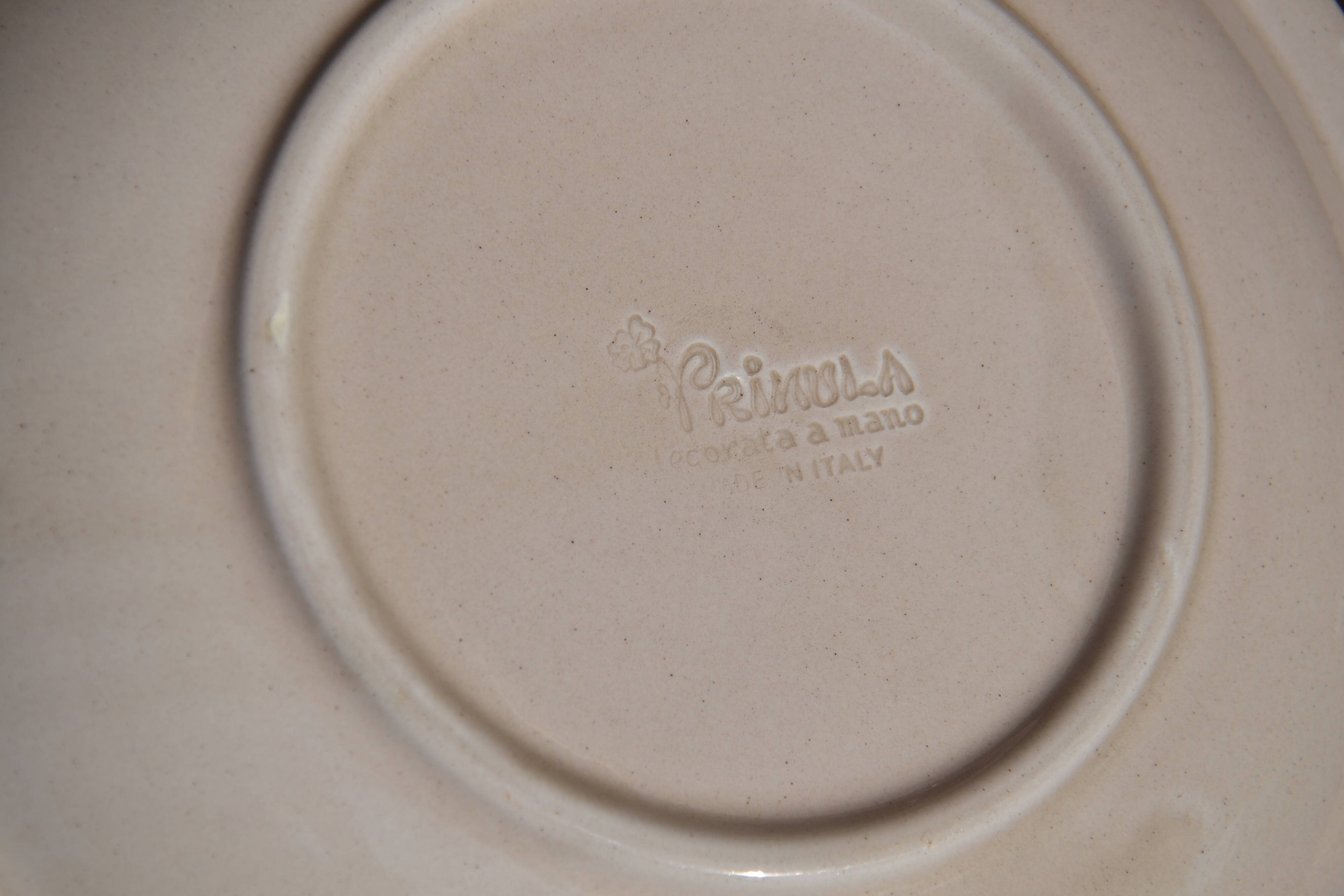 12 assiettes "Primula" Italy vintage