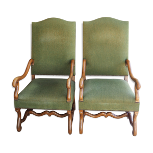 Paire de fauteuils style