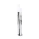 Chrome metal and glass floor lamp, 1970s