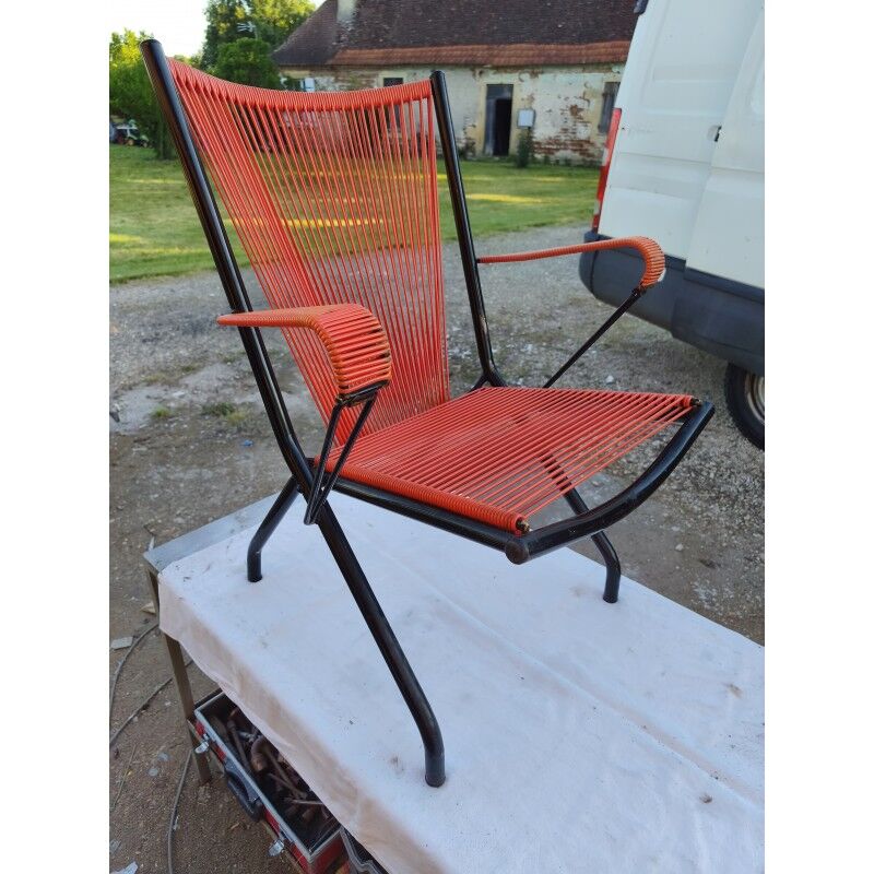 Scoubidou armchair André Monpoix