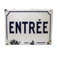Plaque en métal émaillé années 40