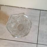 Pressed molded glass vasec 70s