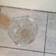 Pressed molded glass vasec 70s