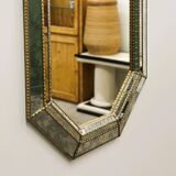 Vintage Spanish Neoclassical Hollywood Regency Octagonal Wall Mirror, Spain
