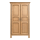 Two-door wardrobe – Solid oak – Provincial classic style – Sandblasted