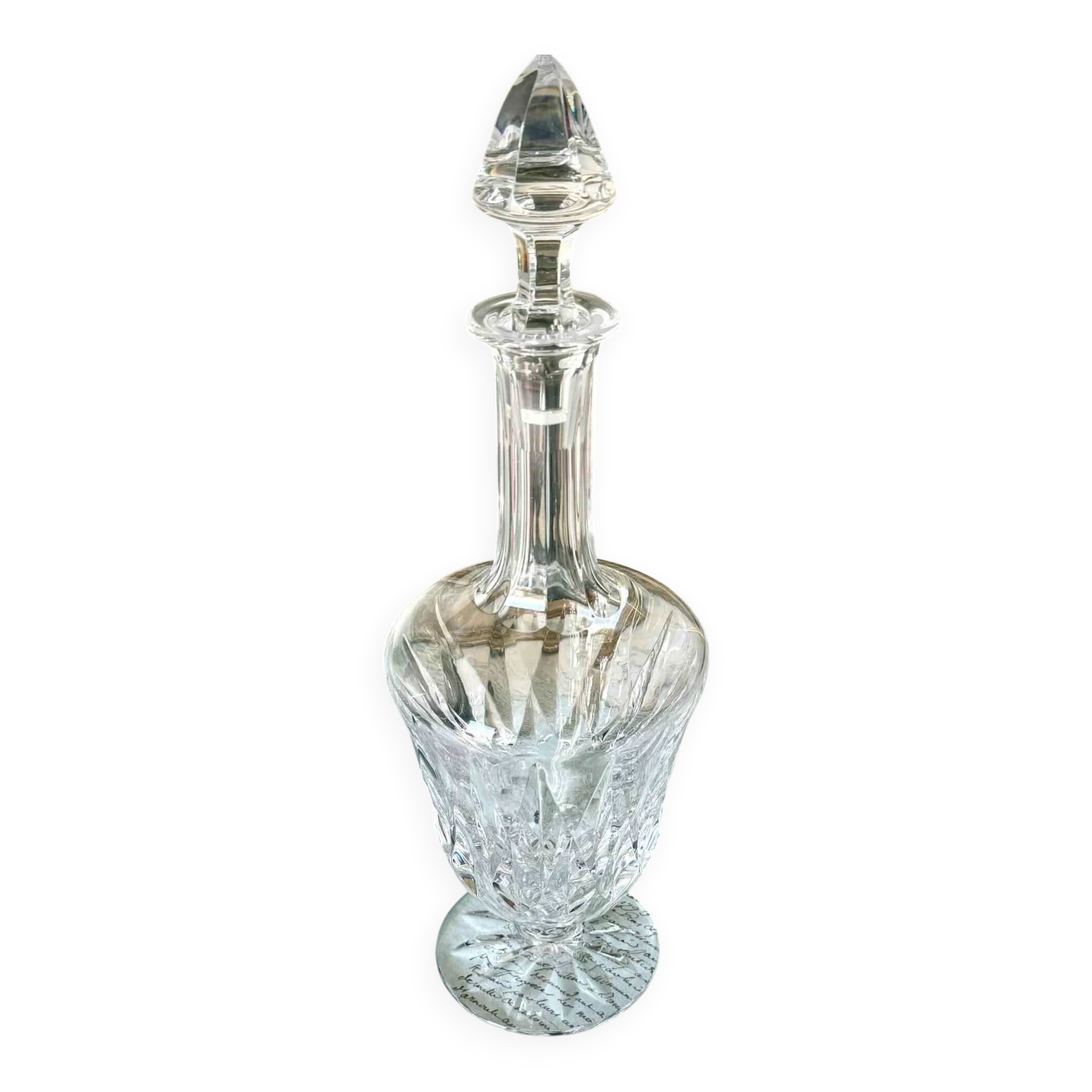 Crystal carafe from Saint-Louis – elegant size