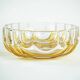 Pressed glass platter by Walther-Glas, geometric pattern, Germany, 1970s