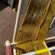 Vintage outdoor chair in webbing, 1960s-70s.