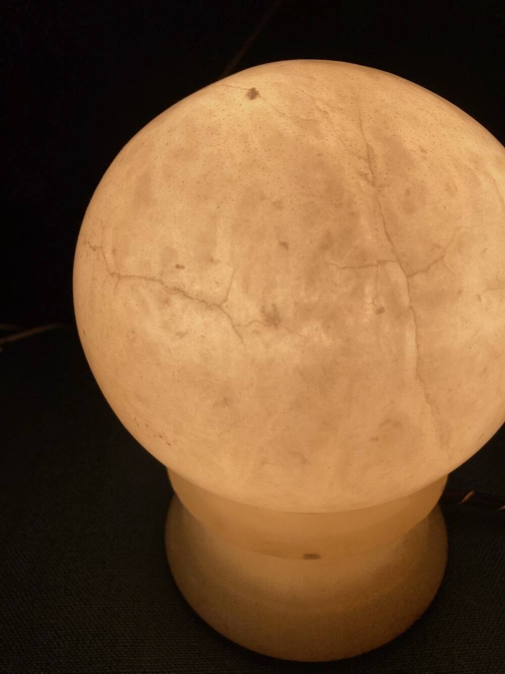 Onyx globe lamp