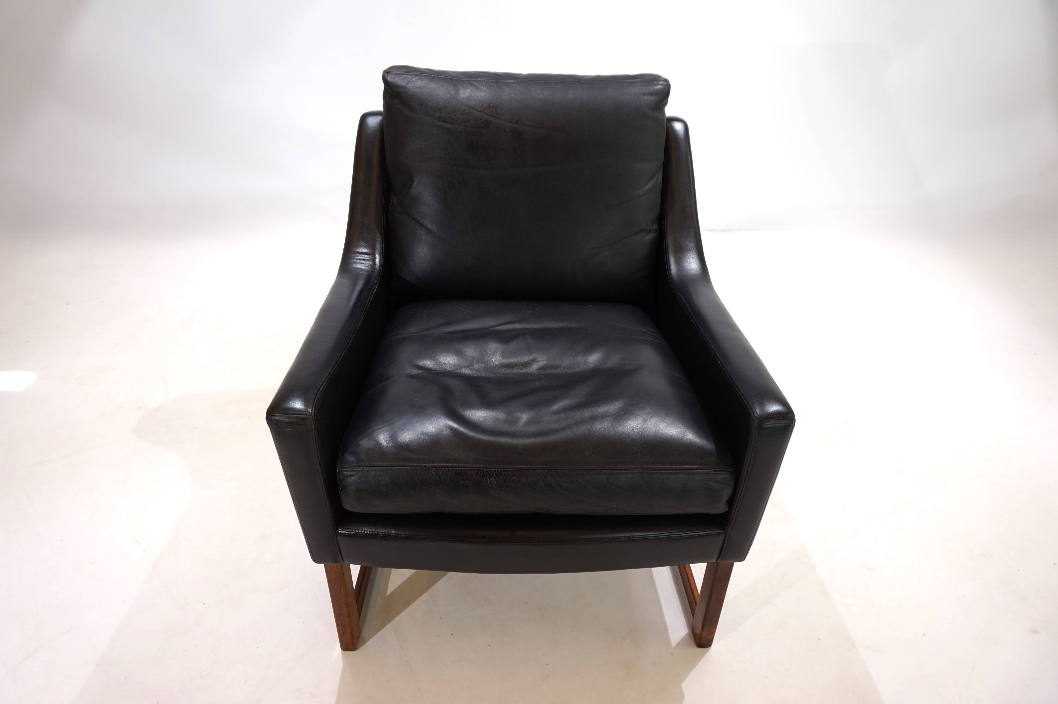 Kill International leather armchair by Rudolf Bernd Glatzel, 1960s