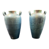 Old pair of annecy blue jars