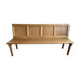 Station in oak bench