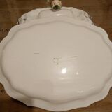 Tureen and platter signed Bondil in Moustiers, Provençal art earthenware