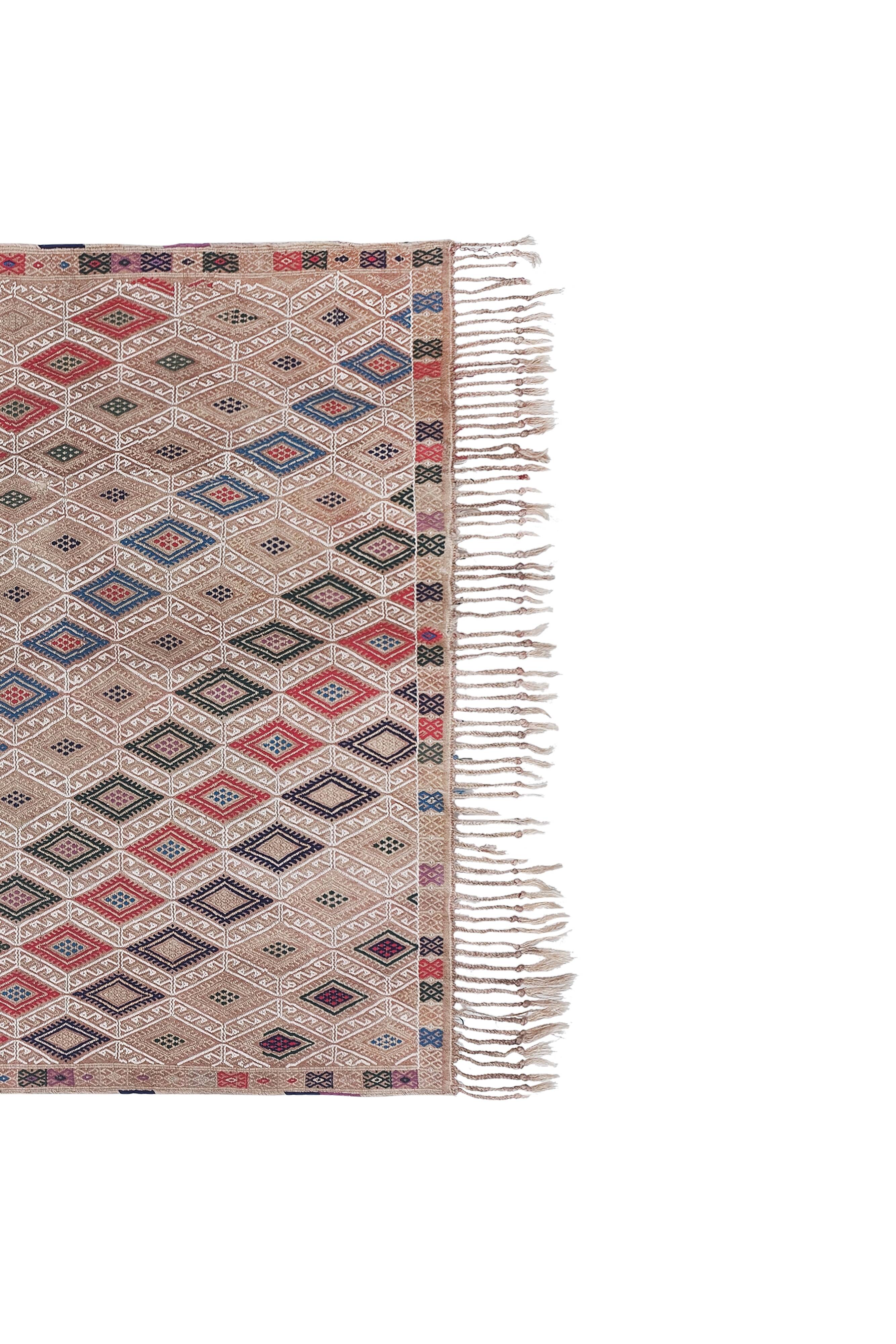 Vintage Turkish Oushak Handwoven Rug 152x212 cm