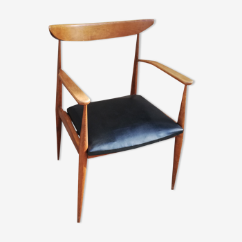 Fauteuil scandinave skai noir