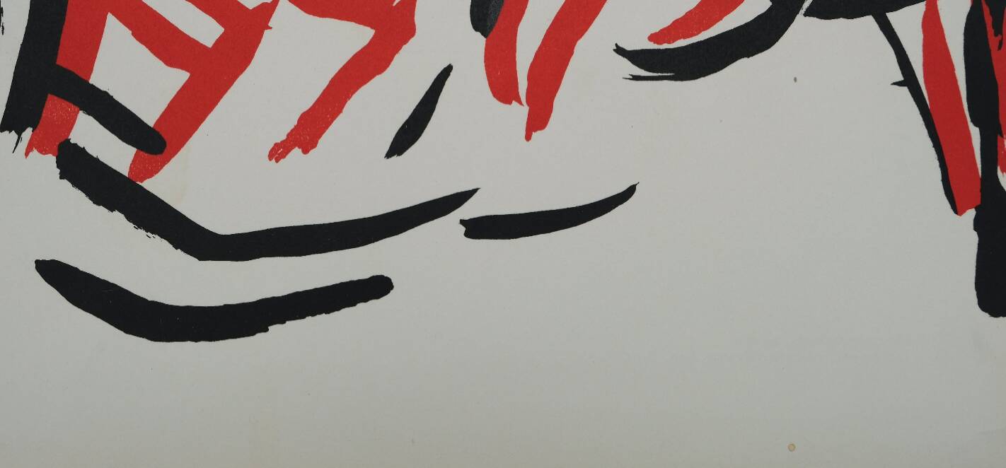 Marino marini: rider - original lithograph