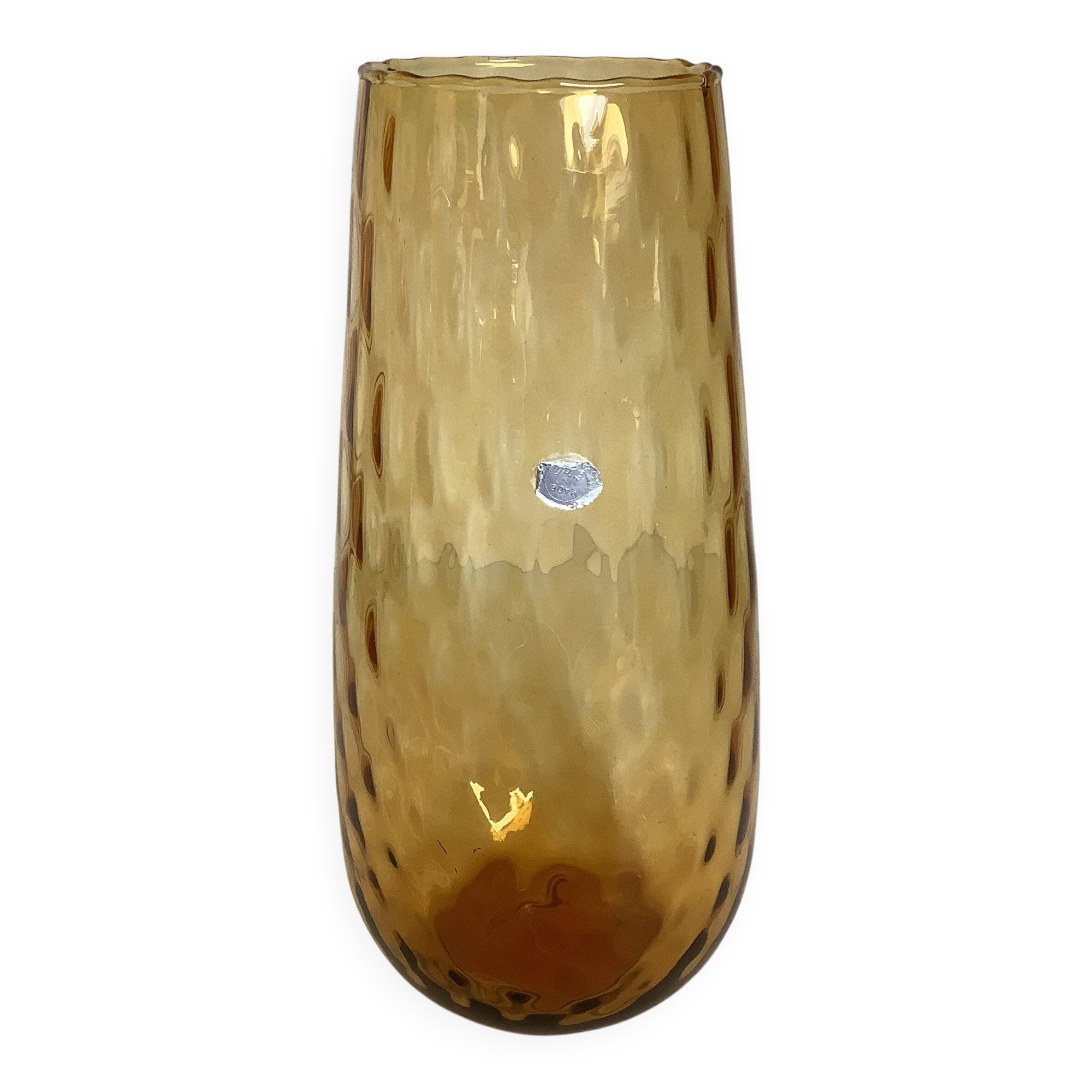 Asymmetrical Empoli vase Made in Italy