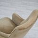1970s, Danish armchair., original light green furniture velour.