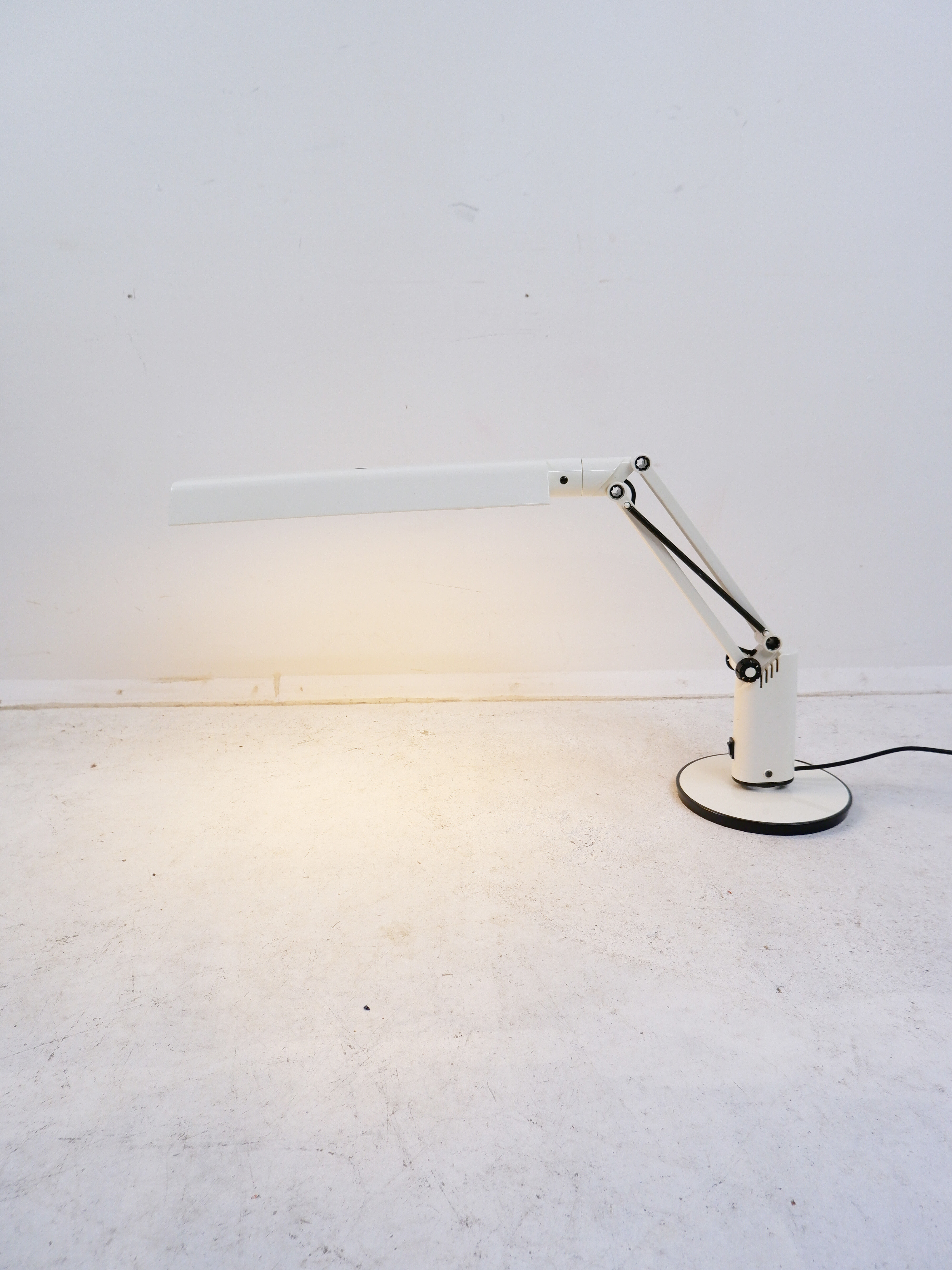 Fagerhults white desk lamp model “Lucifer”, 1970s