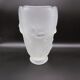 Antique frosted glass vase