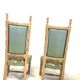 Paire de chaises de cheminée années 40