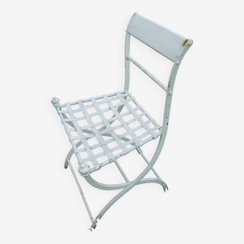 Garden chair Directoire wrought iron XIXé