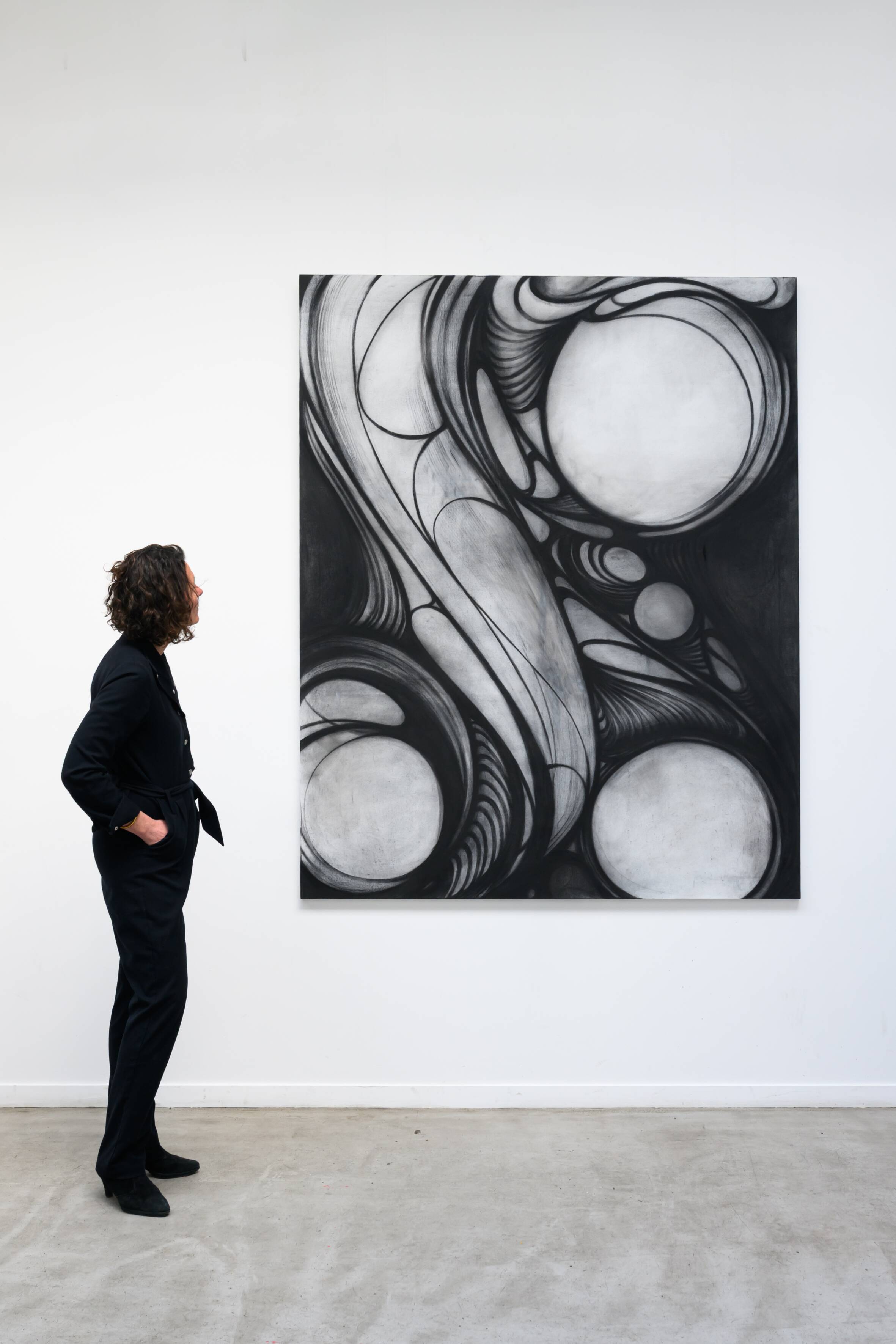 "Shape of femininity" Contemporary painting Harrison Prignet