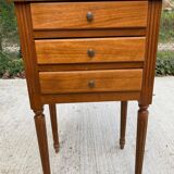 Louis XVI Imperial Bedside Table in Solid Wood