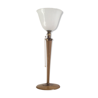 Light oak Mazda lamp, Art Deco