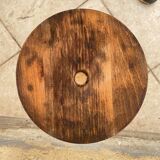 Charles Dudouyt wooden pedestal table