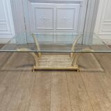 Table basse fausse défense d’éléphant, 1970s