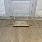 Table basse fausse défense d’éléphant, 1970s