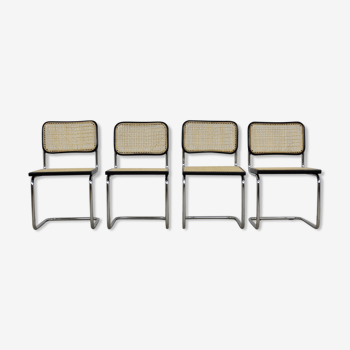 Ensemble de 4 chaises B32 de Marcel Breuer 1980